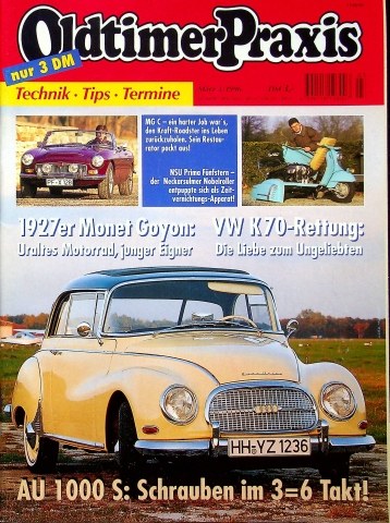 Deckblatt Oldtimer Praxis (03/1996)